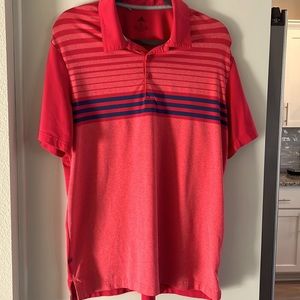 Adidas Contrast Stripe Golf Polo Shirt size M